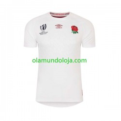 Camisola Rugby Inglaterra Homem Equipamento Primeiro RWC 2023 Manga Curta